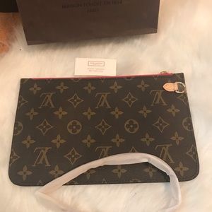 Louis Vuitton wristlet from the never full bag